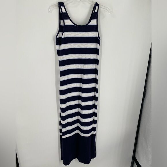 GAP Blue and White Maxi Sheath Dress Sleeveless Casual size S - Picture 4 of 4